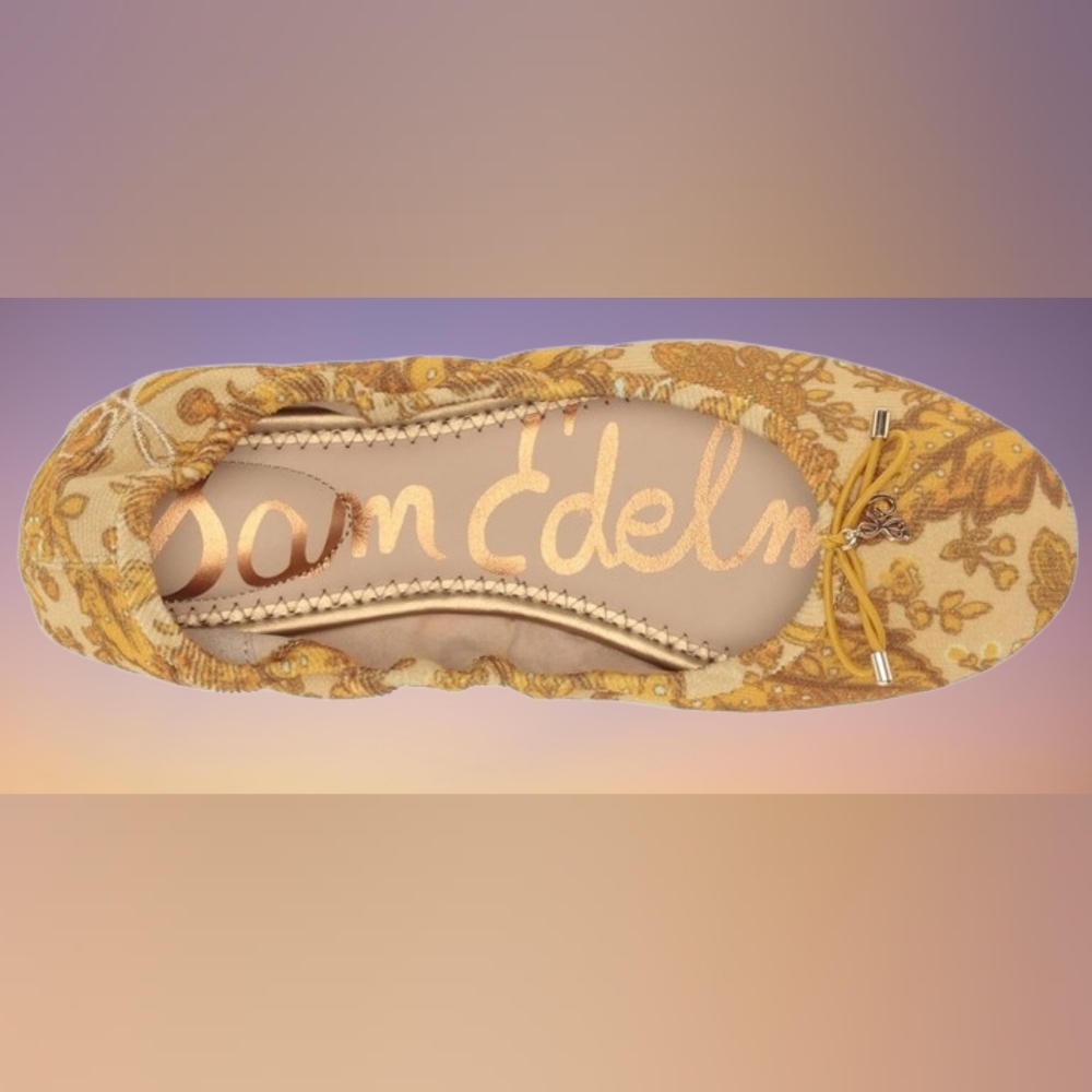 📣Authentic Sam Edelman Felicia Ballet Flats  🆕 In  Box Size 5️⃣ SE Logo Charm - Picture 3 of 7